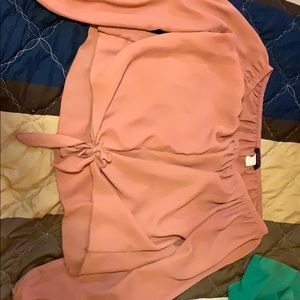 Peach blouse